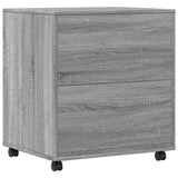 Printer Stand with Wheels Grey Sonoma 60x50x67 cm 840630