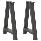 ZNTS Coffee Table Legs A-Shaped 2 pcs Anthracite 60x cm Steel 4012850