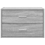Cabinet with 2 Drawers Grey Sonoma 60x31x40 cm Engineered Wood 858831