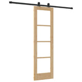 Sliding Door ORKDAL Natural and Black 61 x 198.5 cm 3332013