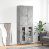 Highboard Concrete Grey 69,5x34x180 cm Engineered Wood 3195711