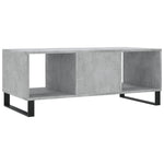 ZNTS Coffee Table Concrete Grey 102x50x40 cm Engineered Wood 829328