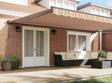 Awning Frame Blue and Orange 500 x 300 cm 3331295