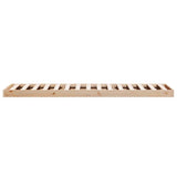 Floor Bed Frame Natural 80 x 210 cm Solid Pine Wood 869732