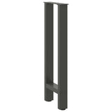 ZNTS Coffee Table Legs Anthracite 2 pcs 38x cm Steel 4013298