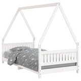 Kids Bed Frame White 90x190 cm Solid Wood Pine 834508