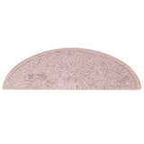 Stair Mats 15 pcs 56x17x3 cm Light Pink Half Round 322376