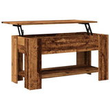 Coffee Table Old Wood 101x49x52 cm Engineered Wood 856926