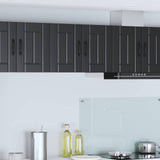 Wall Cabinet LUCCA 2 pcs Black 30 x 31 x 40 cm Engineered Wood 884857