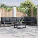 Garden Sofa Set Anthracite Steel 3378988