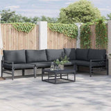 Garden Sofa Set Anthracite Steel 3378989
