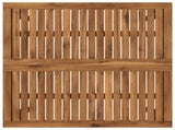 Garden Bar Table Natural and Black 80 x 80.5 x 105 cm 901337