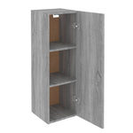 ZNTS TV Cabinets 2 pcs Grey Sonoma 30.5x30x90 cm Engineered Wood 815750