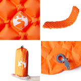 Inflating Camping Mattress 1-Person Orange 190x58x6 cm 4007114
