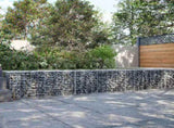 Gabion Basket with Cover 300x50x50 cm Galvanised Iron 3295134