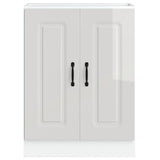 Sink Base Cabinet "Kalmar" High Gloss White 60x46x81,5 cm Engineered Wood 853439