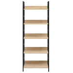 5-Layer Book Shelf Oak 60x27.6x158.5 cm Engineered Wood 288227