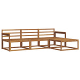 Outdoor Sofa Set 4 pcs Natural Solid Acacia Wood 3367392