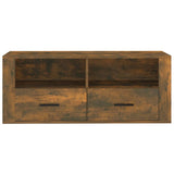 TV Cabinet Smoked Oak 100x35x40 cm Engineered Wood 816813