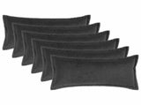 Cushion Cover 6 pcs HOUTEN Dark Grey 40 x 80 cm Boucl 918212