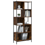 Bookcase Smoked Oak 72x28x172 cm Engineered Wood 3213654