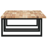 Basin Shelf Wall Mounted Steel and Solid Wood Acacia 3302897