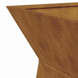 Pillar Planter Silver 35 x 35 x 73 cm Weathering Steel 873850