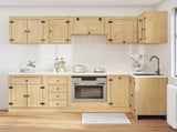 Cabinet with Drawer SKI 10 pcs Honey Brown Solid Pine Wood 3392648