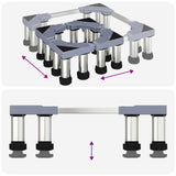 Washing Machine Base Manual Grey 67 x 67 x 21.5 cm Metal 42009958