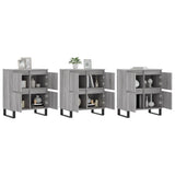 Sideboards 3 pcs Grey Sonoma Engineered Wood 3190211