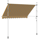 43228 Manual Retractable Awning 300 cm Yellow and Blue Stripes