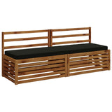 2-Piece Bench Cushions VUGHT 2 pcs 100% Polyester Black 952243