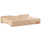 Under-Bed Drawers with Wheels 2 pcs 85x55x17 cm Solid Wood Pine 850926
