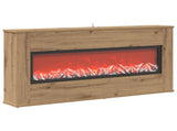 Electric Fireplace Artisan Oak 114 x 18 x 58.5 cm 8021062