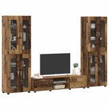 TV Cabinet Set with Shelf FLORIN 3 pcs Old Wood Engineered Wood 3397992