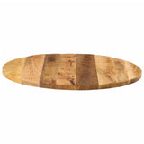 Table Top 80x1.5 cm Round Solid Wood Rough Mango 370012