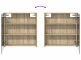 Bathroom Mirror Cabinet with Shelf Sonoma Oak 50 x 14.5 x 70 cm 889041