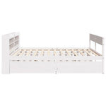 Bed Frame without Mattress White 140x200 cm Solid Wood Pine 3307123