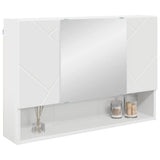Mirror Cabinet White 80 x 17 x 55 cm Engineered Wood 883354