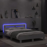 Bed Frame White Engineered wood, Plywood 140 x 200 cm Bed Frame 3207546