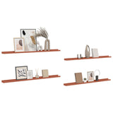 Wall Shelf with Shelf 4 pcs Red 115 x 9 x 3 cm Engineered Wood 42020010