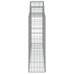Arched Gabion Baskets 12 pcs 200x30x100/120 cm Galvanised Iron 3146120