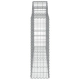 Arched Gabion Baskets 12 pcs 200x30x100/120 cm Galvanised Iron 3146120