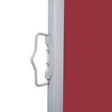 Patio Retractable Side Awning 170x1200 cm Red 313398