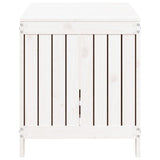 Garden Storage Box White 121x55x64 cm Solid Wood Pine 823844