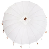 Balinese Parasol Cream 190 x 190 x 260 cm Cotton and solid wood 42006450