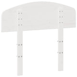Headboard White 90 cm Solid Wood Pine 842519