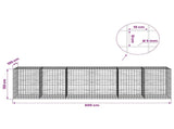 Gabion with 5 mm Wire and 10x10 cm Mesh 600x100x150 cm 3465342