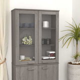 Top for Highboard HAMAR Light Grey 85x35x100cm Solid Wood Pine 340507