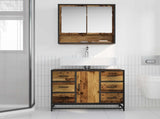 Bathroom Cabinet Old Wood 80 x 33 x 60 cm Engineered Wood 883631